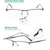 imageEyekepper 4Pack Quality HalfRim Reading Glasses Readers with Spring Hinges Include Computer Readers for Women MenMix