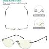 imageEyekepper 4pack Rimless Reading Glasses Blue Light Blocking Lightweight Women Men Half Moon Readers 204 Pack Mix Color2