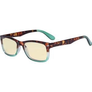 imageEyekepper Computer Reading GlassesReduce Eye Strain Computer Readers Tortoise25TortoiseGreenbb60 Lens