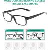 imageEyekepper 5 Pack Reading Glasses for Men Spring Hinges Classic Readers5 Pack Mix Color2