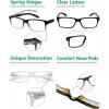 imageEyekepper 5 Pack Reading Glasses for Men Spring Hinges Classic Readers5pcs Mixwith Transparent Frame