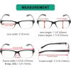 imageEyekepper 5 Pack Reading Glasses for Men Spring Hinges Classic ReadersBlackClear5pcs All Clear Lens