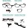 imageEyekepper 5 Pack Reading Glasses for Men Spring Hinges Classic ReadersDemi Arm5pcs All Clear Lens