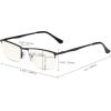 imageEyekepper Quality Spring Hinges HalfRim Computer Readers Reading GlassesBlack Framebb40 Lens