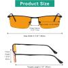 imageEyekepper Quality Spring Hinges HalfRim Computer Readers Reading GlassesBlack Framebb98 Lens