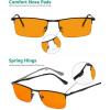 imageEyekepper Quality Spring Hinges HalfRim Computer Readers Reading GlassesBlack Framebb98 Lens