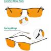 imageEyekepper Quality Spring Hinges HalfRim Computer Readers Reading GlassesGunmetal Framebb98 Lens