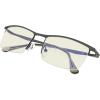imageEyekepper Quality Spring Hinges HalfRim Computer Readers Reading GlassesGunmetalYellow Tinted Lenses