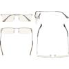 imageEyekepper Quality Spring Hinges HalfRim Computer Readers Reading GlassesSilver Framebb40 Lens