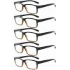 Black/Yellow-5pcs All Clear Lens