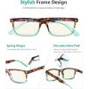 imageEyekepper 2 Pack Computer Reading Glasses Blue Light Blocking Readers for Men Women TransparentTortoisegreen Framebb40 Lens