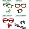 imageEyekepper 4pack Reading Glasses Blue Light Blocking Square Computer Glasses Readers Women 0505 Pack Mix Color