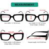 imageEyekepper 4pack Reading Glasses Blue Light Blocking Square Computer Glasses Readers Women 0505 Pack Mix Color