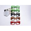 imageEyekepper 4pack Reading Glasses Blue Light Blocking Square Computer Glasses Readers Women 0505 Pack Mix Color2 Green