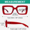 imageEyekepper 4pack Reading Glasses Blue Light Blocking Square Computer Glasses Readers Women 0506 Pack Mix Color