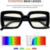 imageEyekepper 4pack Reading Glasses Blue Light Blocking Square Computer Glasses Readers Women 050Blue Light Blocking Reading Glasses