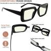 imageEyekepper 4pack Reading Glasses Blue Light Blocking Square Computer Glasses Readers Women 050Blue Light Blocking Reading Glasses