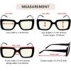 imageEyekepper 4pack Reading Glasses Blue Light Blocking Square Computer Glasses Readers Women 050Blue Light Blocking Reading Glasses