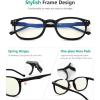 imageEyekepper Blue Light Blocking Reading Glasses for Men Women Vintage Readers2 Black