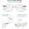 imageEyekepper Blue Light Blocking Reading Glasses for Men Women Vintage Readers2 Transparent