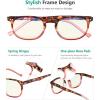 imageEyekepper Blue Light Blocking Reading Glasses for Men Women Vintage ReadersTortoise Red Frame