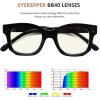 imageEyekepper Square Reading Glasses for Women Blue Light Blocking Large Frame Computer Readers  Green 150Black2002