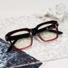 imageEyekepper Square Reading Glasses for Women Blue Light Blocking Large Frame Computer Readers  Green 150BlackRed