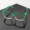 imageEyekepper Square Reading Glasses for Women Blue Light Blocking Large Frame Computer Readers  Green 150Green