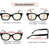 imageEyekepper Square Reading Glasses for Women Blue Light Blocking Large Frame Computer Readers  Green 150Transparent