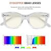 imageEyekepper Square Reading Glasses for Women Blue Light Blocking Large Frame Computer Readers  Green 150Transparent