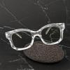 imageEyekepper Square Reading Glasses for Women Blue Light Blocking Large Frame Computer Readers  Green 150Transparent