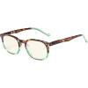 imageEyekepper Blue Light Blocking Reading Glasses for Men Women Vintage ReadersTortoise Green Frame