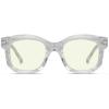 imageEyekepper Square Reading Glasses for Women Blue Light Blocking Large Frame Computer Readers  Green 150Transparent