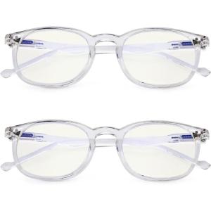imageEyekepper Blue Light Blocking Reading Glasses for Men Women Vintage Readers2 Transparent