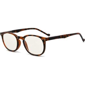 imageEyekepper Blue Light Blocking Reading Glasses for Men Women Vintage ReadersTortoise