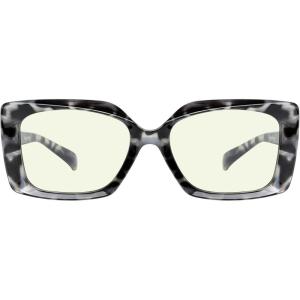imageEyekepper Square Reading Glasses for Women Blue Light Blocking Large Frame Computer Readers  Green 150Grey Tortoise
