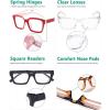 imageEyekepper 4 Pack Ladies Computer Glasses Oversized Square Design Blue Light Filter Readers 1754 Pairs Mix