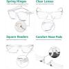 imageEyekepper 4 Pack Ladies Computer Glasses Oversized Square Design Blue Light Filter Readers 1754pcs Transparent