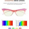 imageEyekepper 4pack Cat Eye Reading Glasses Blue Light Blocking Reader for Women4 Pack Mix Color