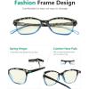 imageEyekepper 5 Pack Blue Lens Glasses Women Screen Light Filter Blocking UV Rays Readers for Reading Computer 250Blue Light Blockingb405 Pairs