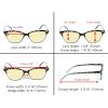 imageEyekepper 5 Pack Blue Lens Glasses Women Screen Light Filter Blocking UV Rays Readers for Reading Computer 250Blue Light Blockingb605 Pairs