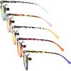 imageEyekepper 5 Pack Blue Lens Glasses Women Screen Light Filter Blocking UV Rays Readers for Reading Computer 250Blue Light Blockingb605 Pairs
