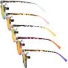 imageEyekepper 5 Pack Blue Lens Glasses Women Screen Light Filter Blocking UV Rays Readers for Reading Computer 250Blue Light Blockingb905 Pairs