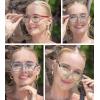 imageEyekepper 5Pack Reading Glasses Women Chic Readers Double ColorBlue Light Blocking Reading Glasses