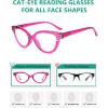 imageEyekepper 5pack Cat Eye Reading Glasses Women Readers5 Pack Mix Color
