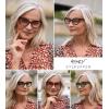 imageEyekepper 5pack Reading Glasses Blue Light Blocking Women Stylish Readers5 Pack Mix Color