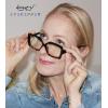 imageEyekepper Design Reading Glasses for Women Blue Light Blocking Computer Readers with Spring Hinges  Red 150BlackTortoise