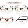 imageEyekepper Design Reading Glasses for Women Blue Light Blocking Computer Readers with Spring Hinges  Red 150Blue