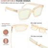 imageEyekepper Design Reading Glasses for Women Blue Light Blocking Computer Readers with Spring Hinges  Red 150Champagne