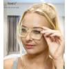 imageEyekepper Design Reading Glasses for Women Blue Light Blocking Computer Readers with Spring Hinges  Red 150Yellow